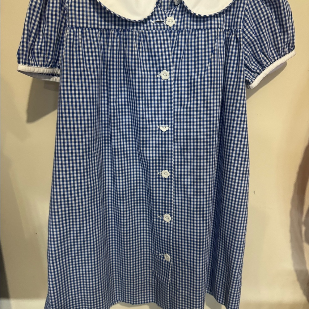 The Beaufort Bonnet Company Blue and White Gingham Dress